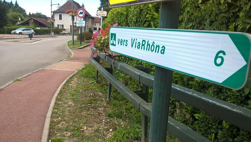 liaison cyclo via rhona gare pont de beauvoisin