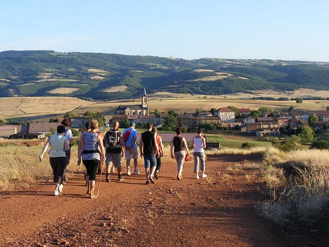 Vue sur le village de Briols