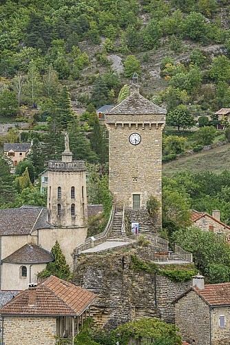 Tour de l'horloge Peyreleau - ©Exo Dams