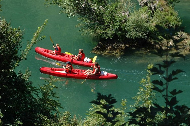 Canoë sur la rivière Tarn