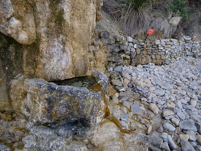 La source pétrifiante à formation de travertin