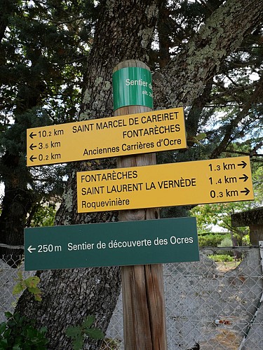 Sentier d'interpretation des ocres_Saint-Laurent-la-Vernède