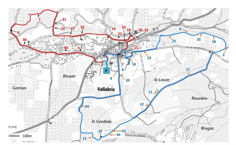 Sentier des arbres -Boucle Nord_Vallabrix