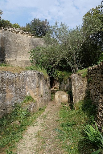 Percorso dell'acquedotto romano e delle gallerie_Saint-Bonnet-du-Gard