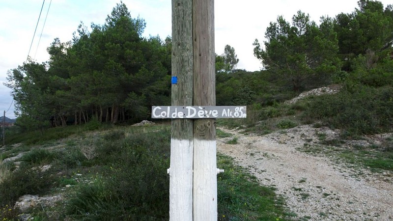 le panneau du "Col de Dève"