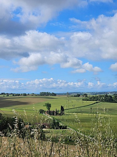 Baziège entre crêtes et vallons