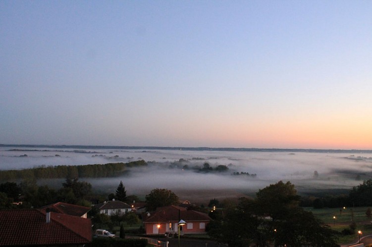 Vue depuis le belvédère au petit matin