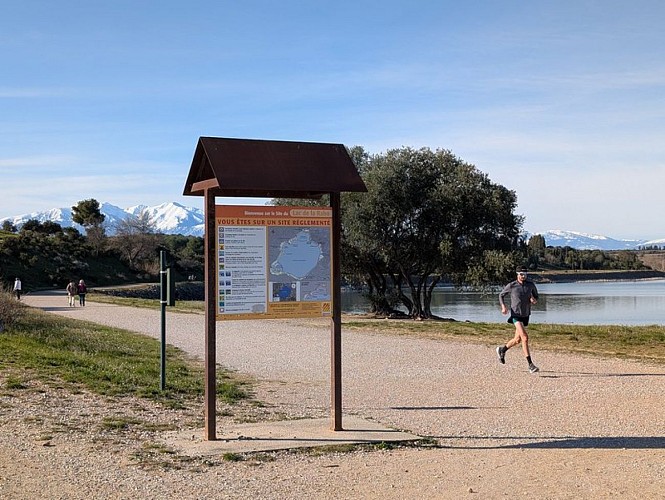 Voie verte "De Bages au lac de Villeneuve-de-la-Raho"