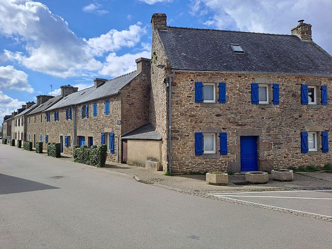 Alignement de maisons du XIXème siècle de la rue de la Résistance