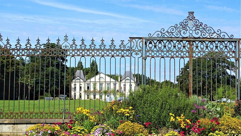 The gate of the park