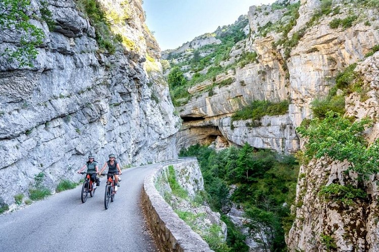 Dans les gorges