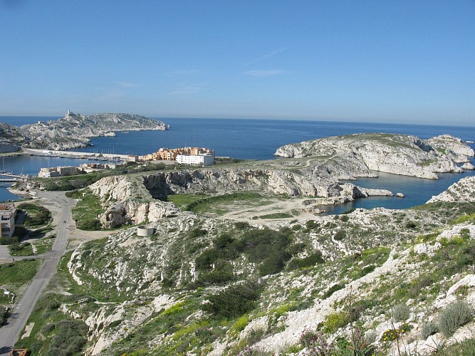 Hiking in Frioul on the island of Ratonneau