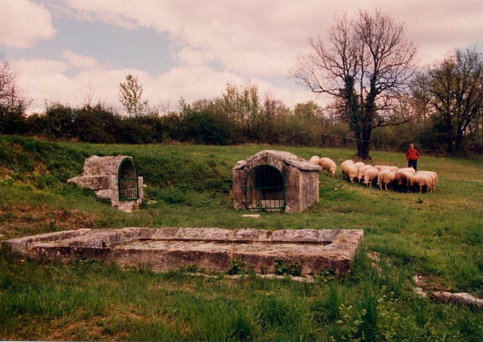 Ginouillac - Fontaine de Merlies