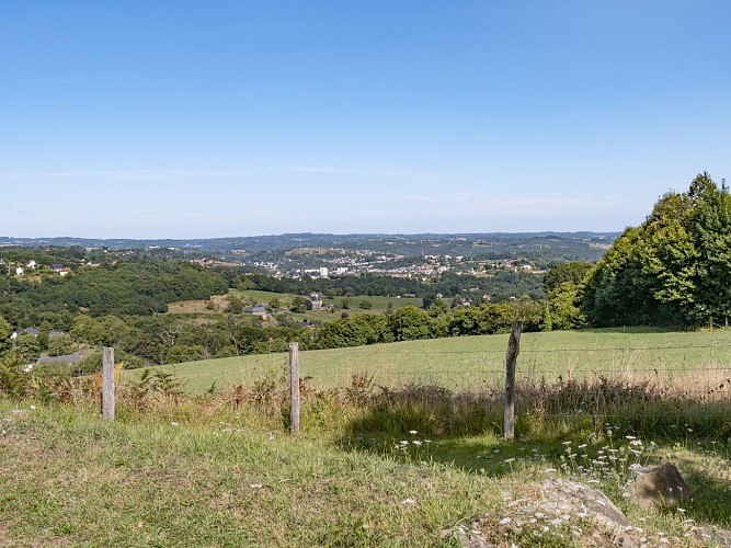 Vue sur Tulle depuis Chameyrat
