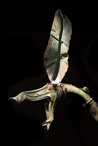 Carnyx de la maison du patrimoine à Naves