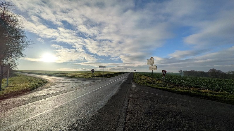 Route RD 18 Chemin des Dames à Malval