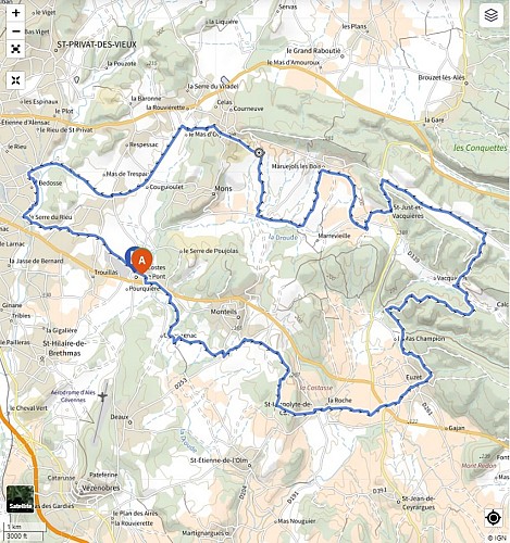Cyclo Gravel - De Méjannes au Camp Romain_Méjannes-lès-Alès