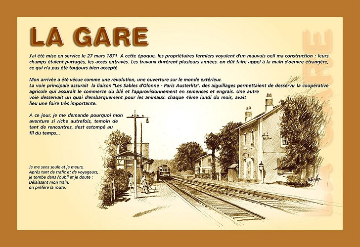 Panneau sur le sentier