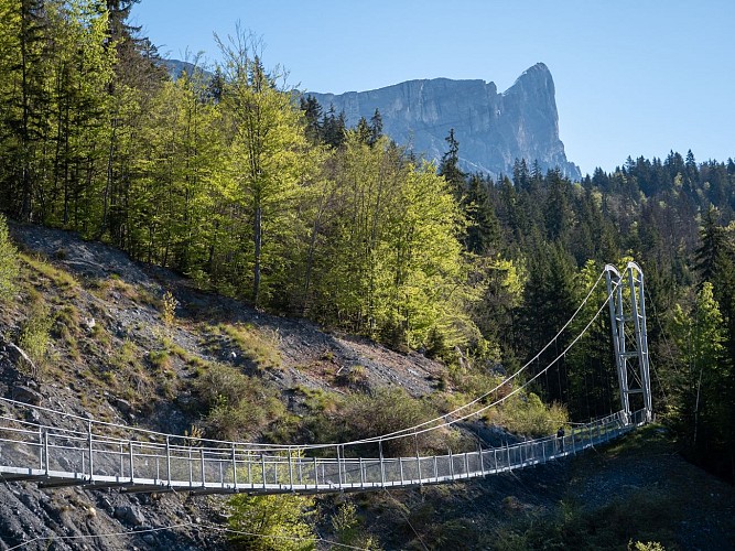 Plaine-Joux zum Lac Vert über den Steg