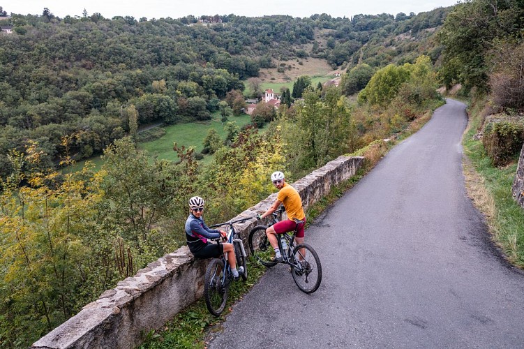 VTT près de Figeac en automne