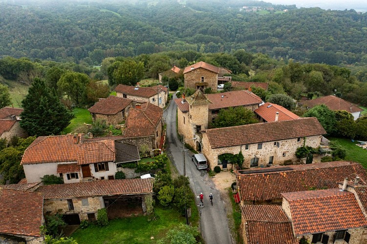 VTT près de Figeac en automne
