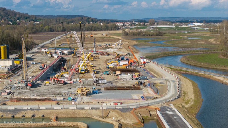 Chantier écluse Montmacq