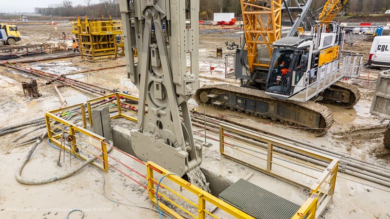 Chantier écluse Montmacq