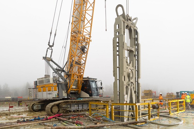 Chantier écluse Montmacq