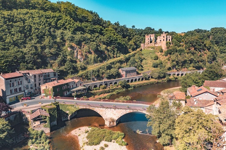Vue sur le Viaur depuis Laguépie