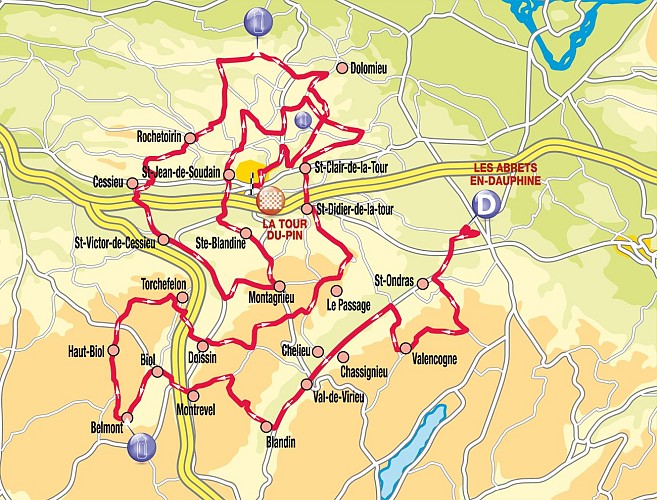 La Tricolore - Défi des Vals : Circuit Sud_Les Abrets en Dauphiné