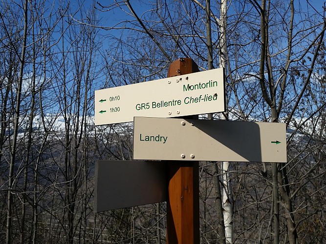 Wanderweg: La Boucle de Montorlin (Die Schleife von Montorlin)