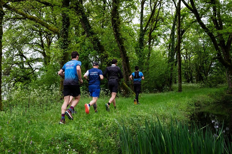Trail dans Boissièrette - Marminiac