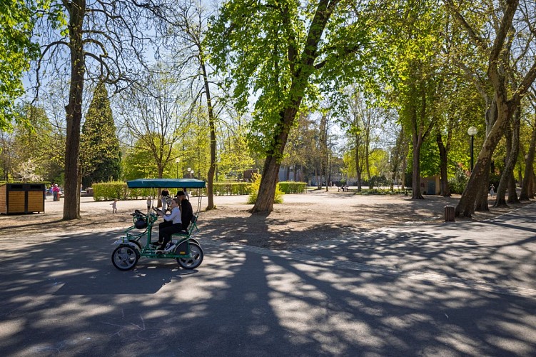 Cycling along the river