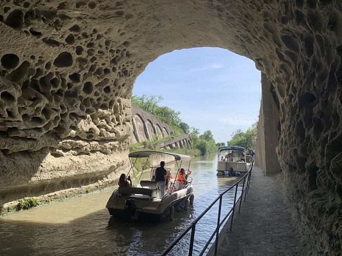 Canal du midi Tunnel du Malpas