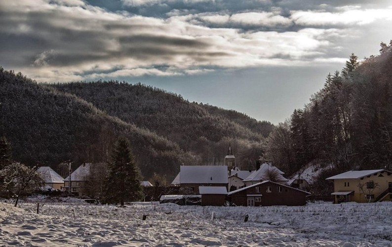 Sturzelbronn sous la neige