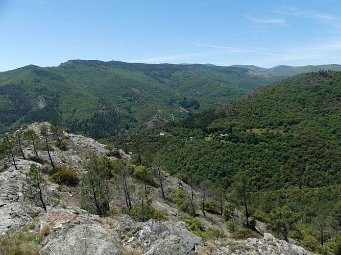 vue sur le col de Salidès