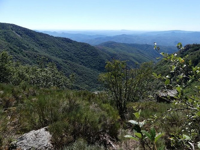 Vue depuis les cascades d'Orgon