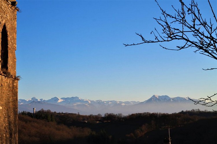 Vue sur la chaîne des Pyrénées