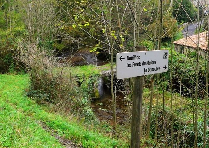 Panneau Randonnées Noailhac