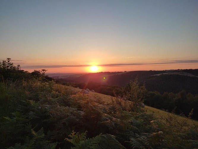 Couché de soleil sur Travanet