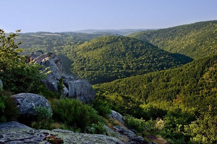 Point de vue roc de Peyremourou sentier des bergers