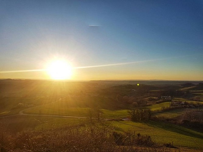 Coucher de soleil sur le Réalmontais