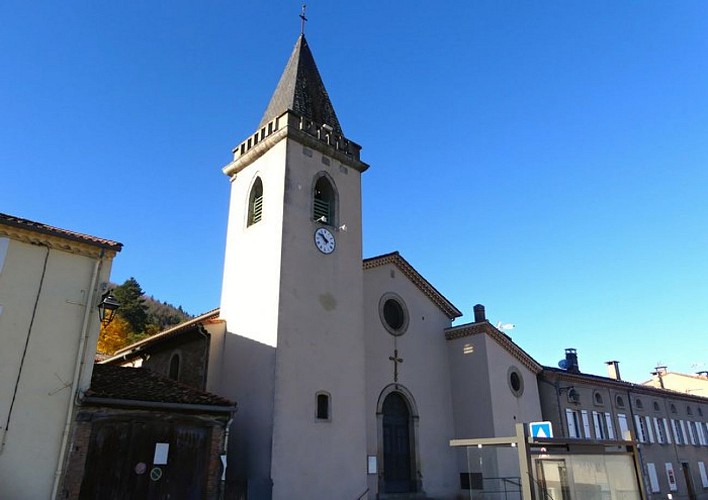 Eglise du village d'Aiguefonde