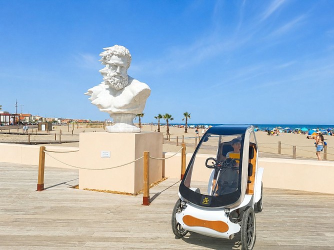 Vélo Narbonne-Plage - le Gd castelou