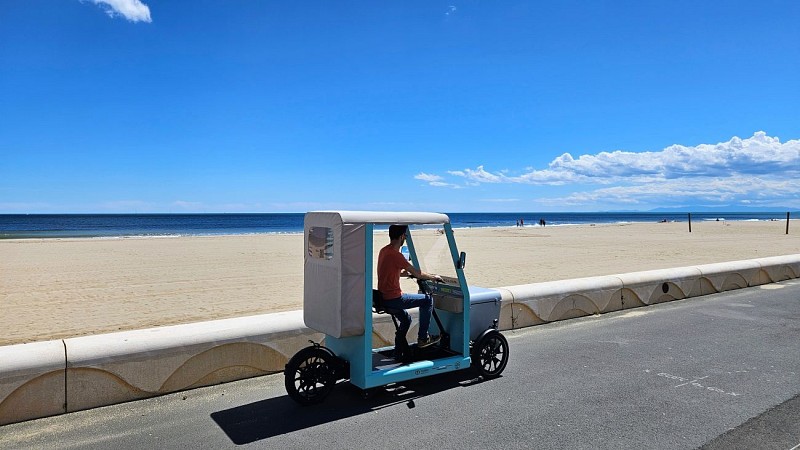 Vélo Narbonne-Plage - le Gd castelou
