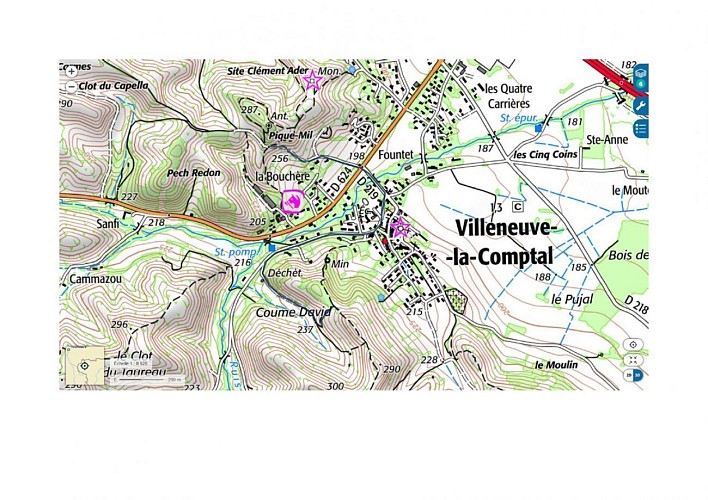 Variante équestre de Villeneuve-la-Comptal
