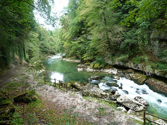 The Valserine before reaching Bellegarde