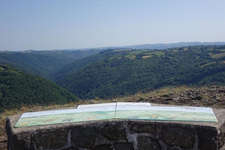 Cros de Ronesque, vue sur la vallée du Goul
