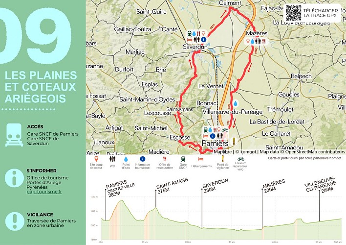 Les plaines et coteaux Ariégeois - boucle vélo n°9_Pamiers