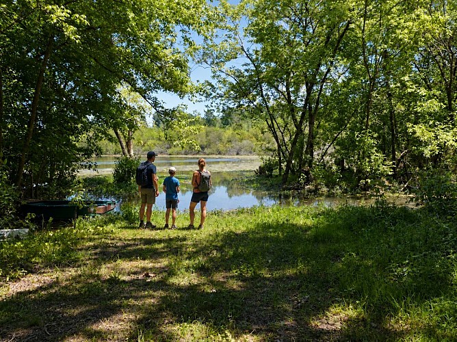 Vue sur le lac de Pounte